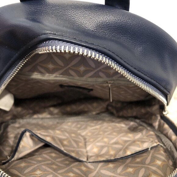 Christian Lacroix Marley PU Denim Backpack in Indigo Denim  10” x 8” x 3.5” - Picture 4 of 7